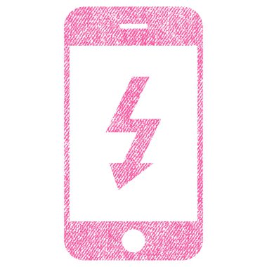 Elektrik Smartphone kumaş dokulu simgesi