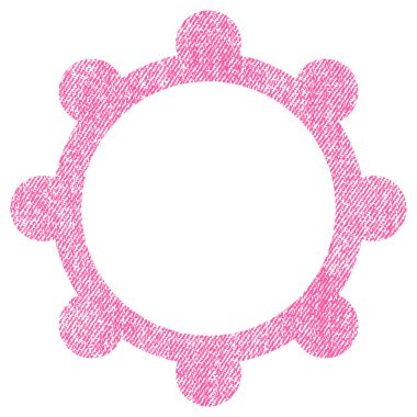 Dişli kumaş dokulu simgesini