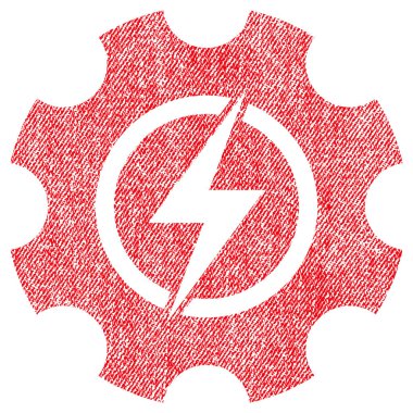 Simge elektrik Cog dişli kumaş dokulu