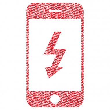 Elektrik Smartphone kumaş dokulu simgesi