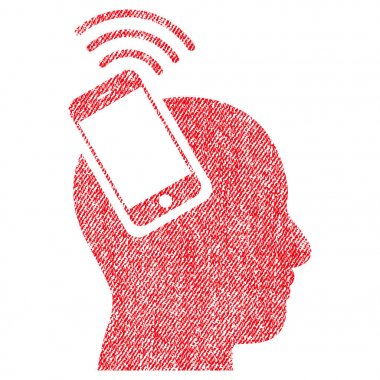 Simge kafa Smartphone eklenti halka kumaş dokulu