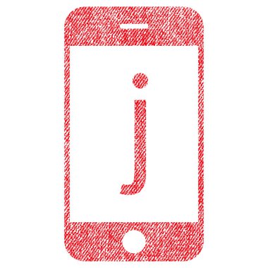 J telefon kumaş dokulu simgesi