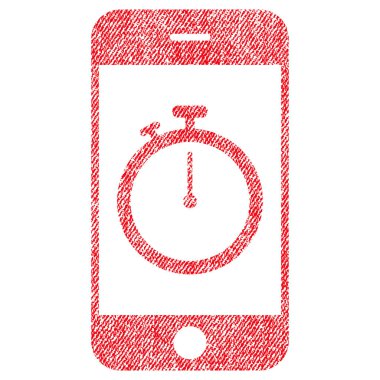 Kronometre Gadget kumaş dokulu simgesi