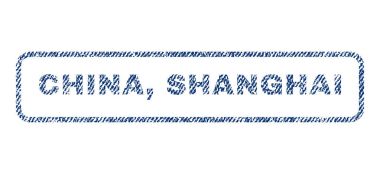 Çin Shanghai Tekstil damgası