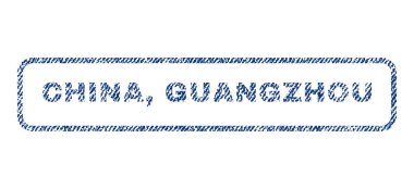 Çin Guangzhou Tekstil damgası