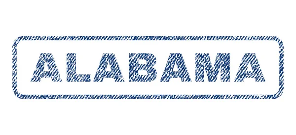 Alabama Textile Stamp — Stock Vector