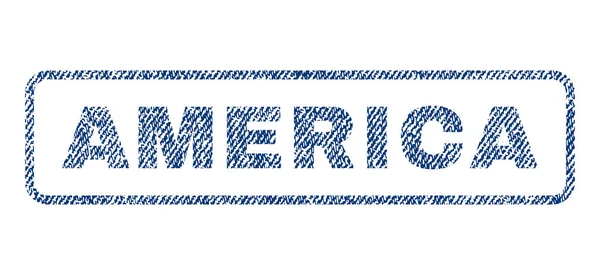 Amerika textilní razítka — Stockový vektor