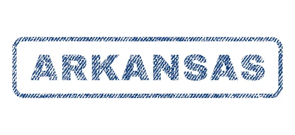 Arkansas textil bélyegző — Stock Vector