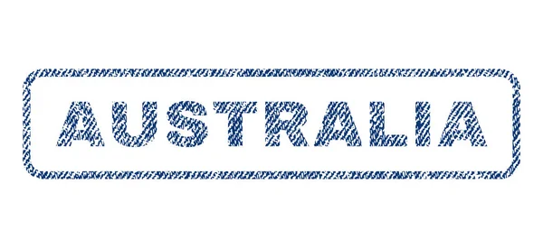 Australien textil stämpel — Stock vektor