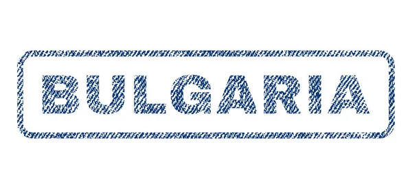 Bulgarije textiel stempel — Stockvector