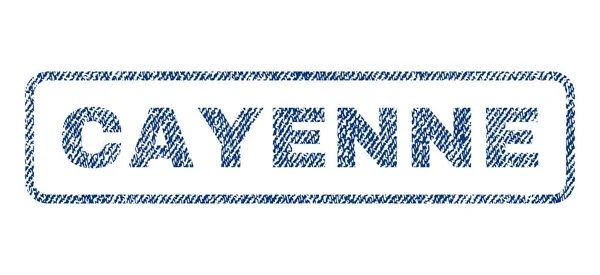 Cayenne textil stämpel — Stock vektor