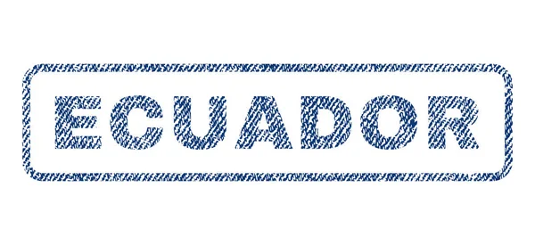 Ecuador Sello Textil — Archivo Imágenes Vectoriales