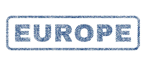 Evropa textilní razítka — Stockový vektor