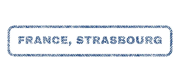 Frankreich Strasbourg Textilmarke — Stockvektor