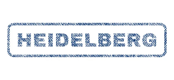 Heidelberg textilmarke — Stockvektor