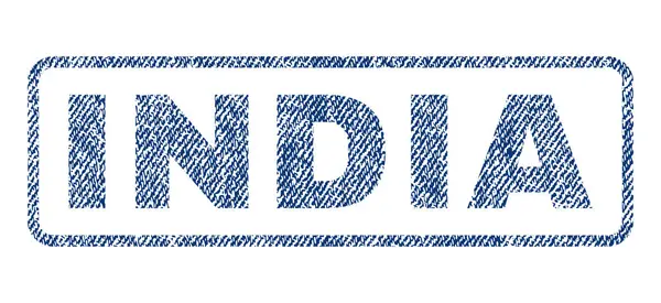 Ινδία κλωστοϋφαντουργικών σφραγίδα — Διανυσματικό Αρχείο