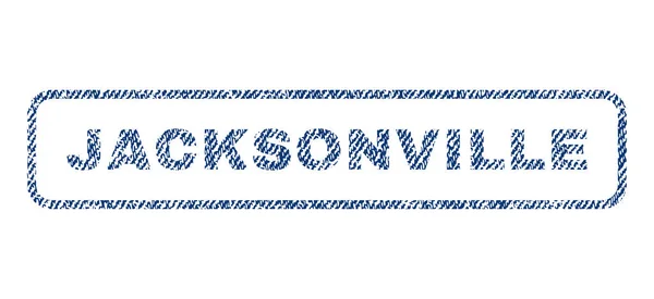 Jacksonville Sello Textil — Vector de stock