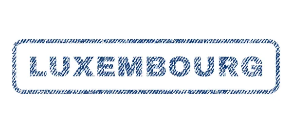 Luxemburgische Textilmarke — Stockvektor