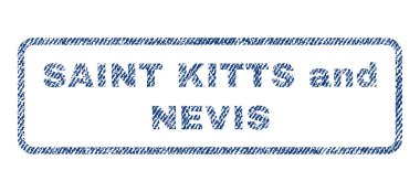 Saint Kitts ve Nevis Tekstil damgası