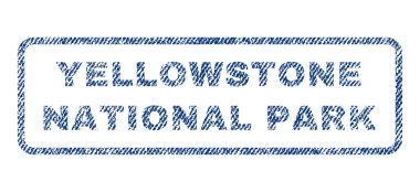 Yellowstone Millî Parkı Tekstil damgası