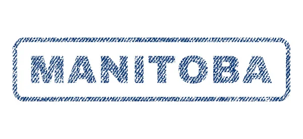 Manitoba textilní razítka — Stockový vektor