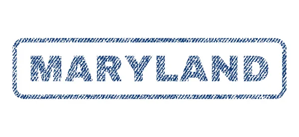 Timbre textile Maryland — Image vectorielle