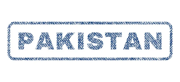 Pakistán Sello textil — Vector de stock