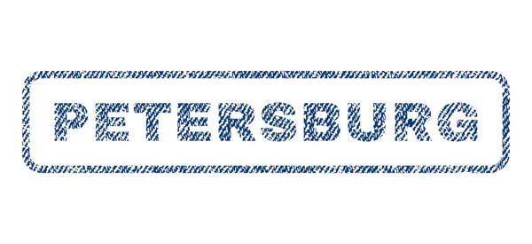 Petersburg Textile Stamp — Stock Vector