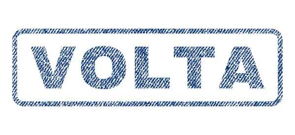 Volta textiel stempel — Stockvector