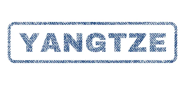 Timbre textile Yangtze — Image vectorielle