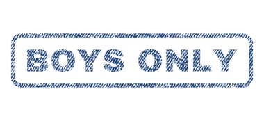 Çocuklar sadece Tekstil damgası