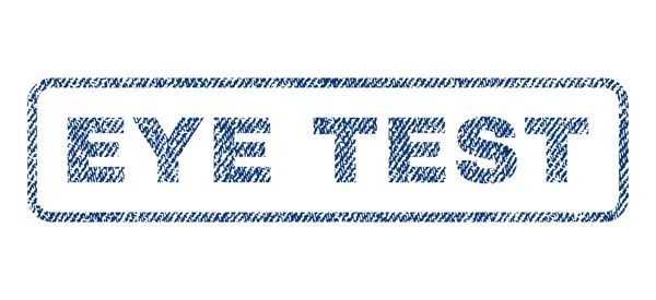 Ögat Test textil stämpel — Stock vektor