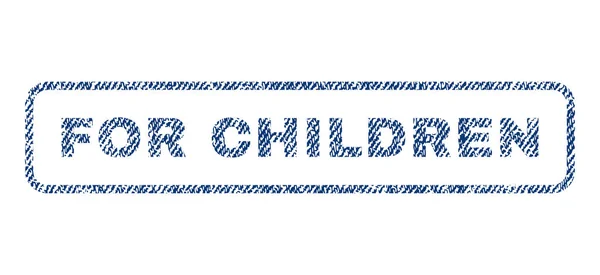 Für Kinder Textilmarke — Stockvektor