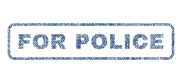 Para el sello textil de la policía — Vector de stock