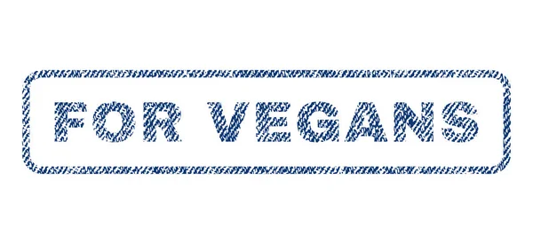 Für Veganer Textilstempel — Stockvektor