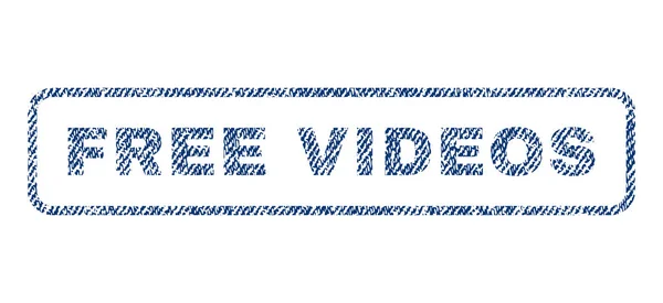 Vidéos gratuites Timbre textile — Image vectorielle