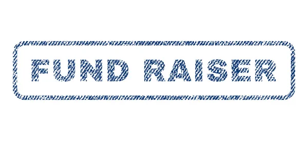 Fundo Raiser Textile Stamp — Vetor de Stock