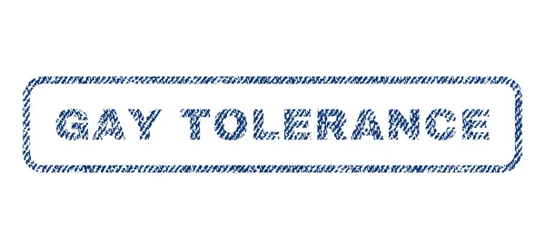 Gay tolerans textil stämpel — Stock vektor