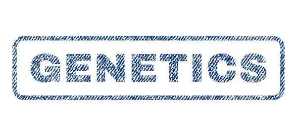 Genetics Textile Stamp — Stock Vector