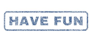 Eğlenceli Tekstil damgası var