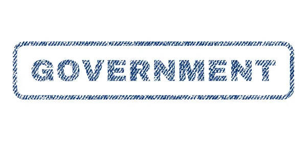 Timbre du gouvernement sur les textiles — Image vectorielle