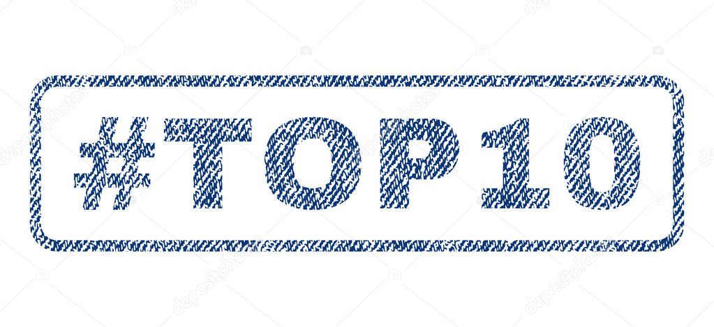 Hashtag Top10 Textile Stamp
