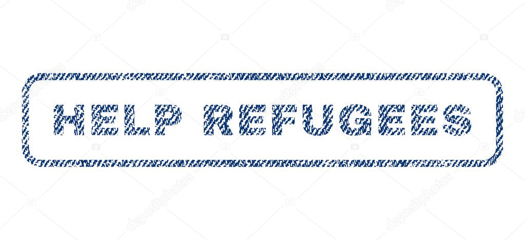 Help Refugees Textile Stamp