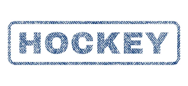 Sello Textil de Hockey — Vector de stock