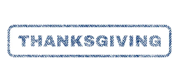 Текстильная марка Дня благодарения — стоковый вектор