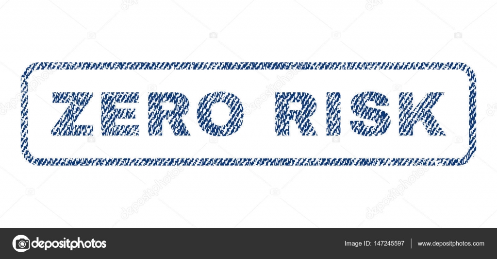 Zero Risk Textile Stamp — Stock Vector ©