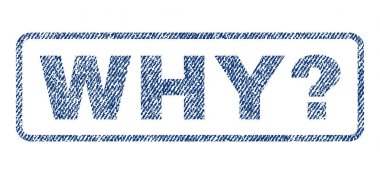 Neden soru Tekstil damgası