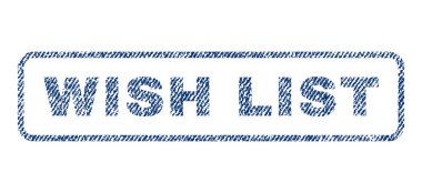 İstek listesi Tekstil damgası