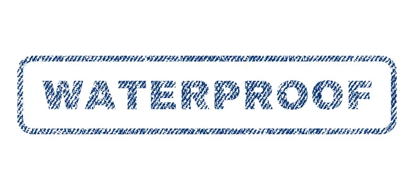 Waterproof Textile Stamp — Stock Vector