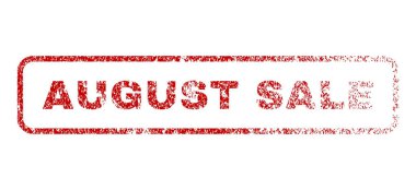 Ağustos Satılık lastik damgası